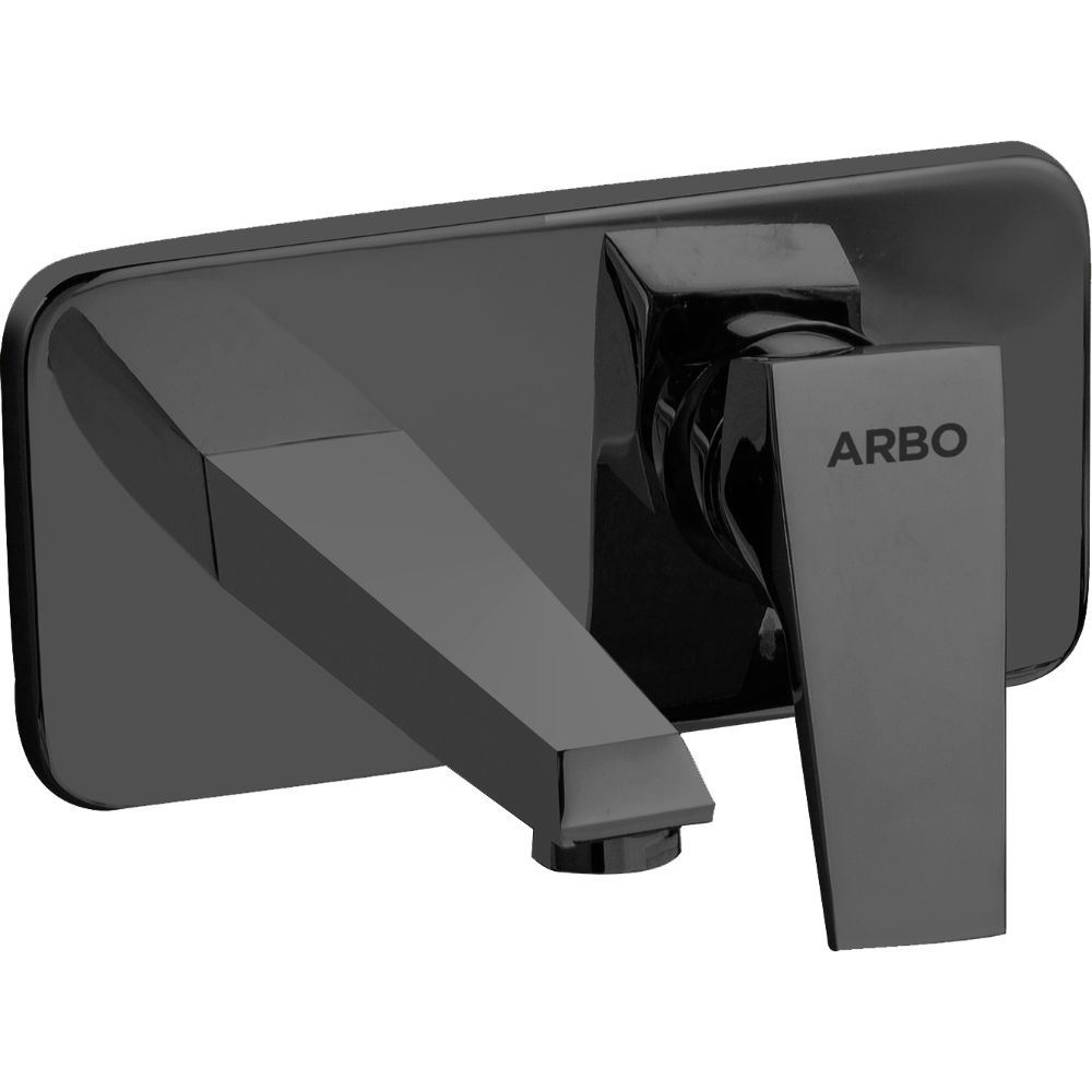 Lavish Exposed Part Kit For Single Lever Basin Mixer Wall Mounted With Consisting Of Operative Lever, Basin Spout & Wall Flange