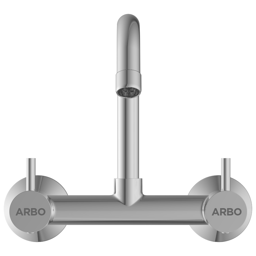 Lexus Sink Mixer With Swinging Spout With Connecting Legs With Wall Flange (Wall Mounted Model)