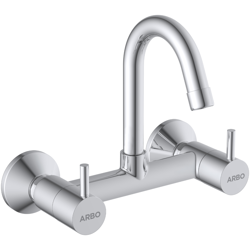 Lexus Sink Mixer With Swinging Spout With Connecting Legs With Wall Flange (Wall Mounted Model)