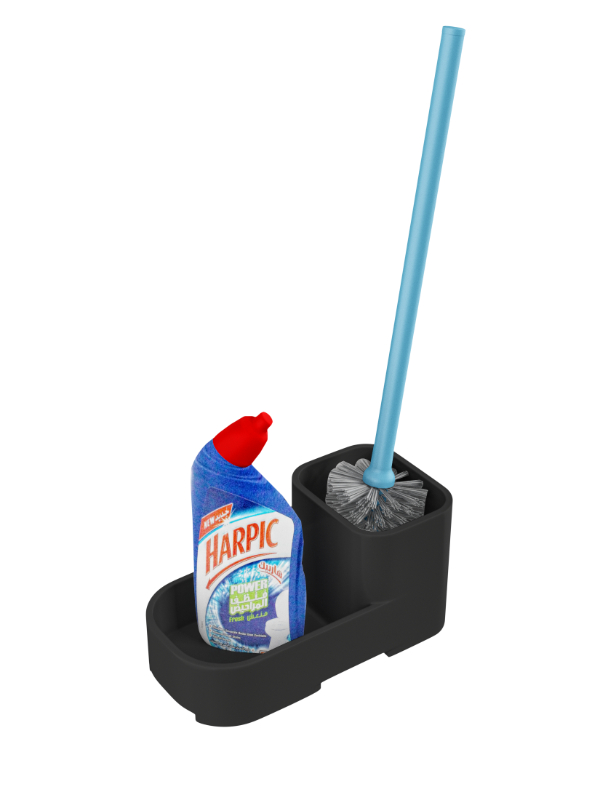 Lavish Toilet Brush With Clener Holder