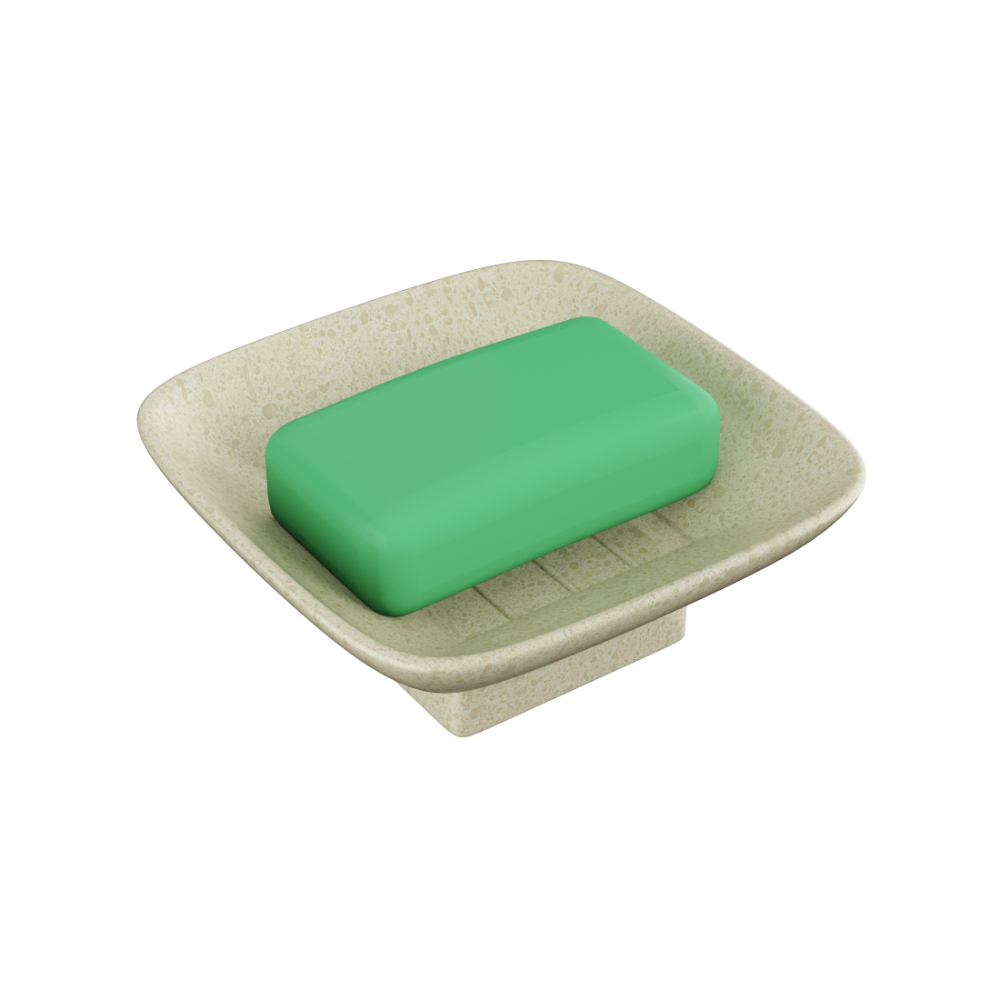 Lavish Small Square Soap Dish With Holder