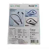 Lyne Rover 39 Wireless Bluetooth Neckband – Stereo Sound | Comfortable Design | Music & Calls