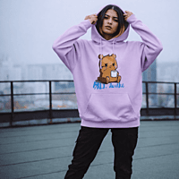 Unisex Lavender BRLY. Awake Graphic Printed Hoodie