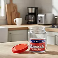 Yera Aahar Jar Glass 1L with Lid