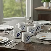 La Opala Diva, Pearl Collection Opal Glass Crockery | Coffee Mug Regular, Set of 6 for Tea & Coffee