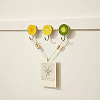 Adhesice Fruit Design Hooks - Set of 6pcs