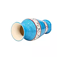 Vintage Flower Vase with Print