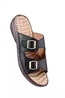 LA MAIDENS Women's Dual Buckle Comfort Sliders