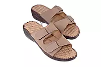 LA MAIDENS Women's Dual Buckle Comfort Sliders