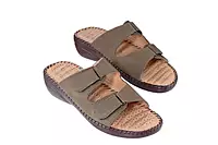 LA MAIDENS Women's Dual Buckle Comfort Sliders