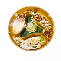 Six Cups Mugs & Round, Segmented Serving Platter