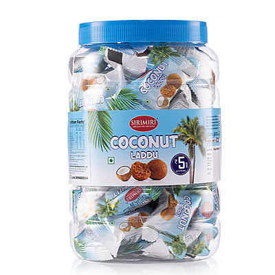 Coconut Laddu  - Jar of 60 Coconut Laddu  - Jar of 60