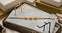 18 kt Gold Barrels Magalsutra Bracelet