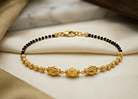 18 kt Gold Barrels Magalsutra Bracelet