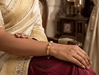 18 kt Gold Barrels Magalsutra Bracelet