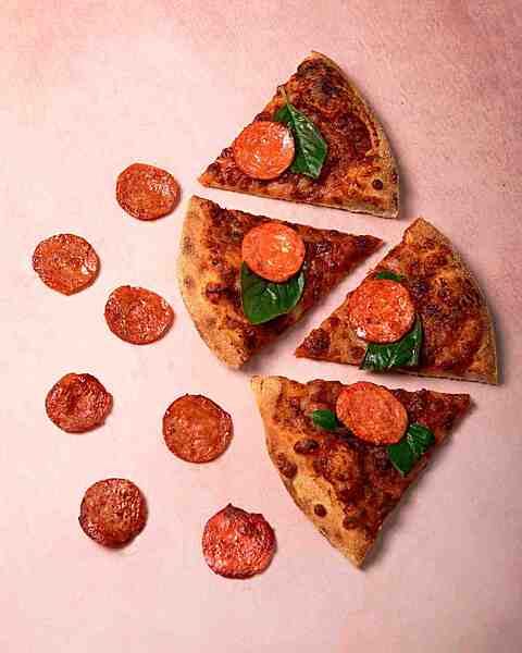 Lamb Pepperoni Extra Cured & Smoked 500 Gms - Slice Of Pink