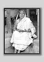 Holy Mother Sri Sarada Devi Photo - Sitting on Veranda