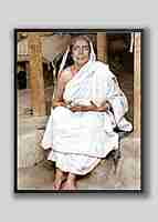 Holy Mother Sri Sarada Devi Photo - Sitting on Veranda