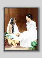 Holy Mother Sri Sarada Devi Photo - Sister Nivedita with Holy Mother