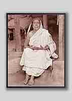 Holy Mother Sri Sarada Devi Photo - Sitting on Veranda