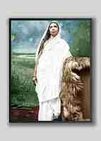 Holy Mother Sri Sarada Devi - Standing in Studio - Photo-1
