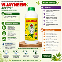 VIJAY NEEM 300 PPM Botanical Insecticide – Azadirachtin 0.03% | Vetrivel Agro Services