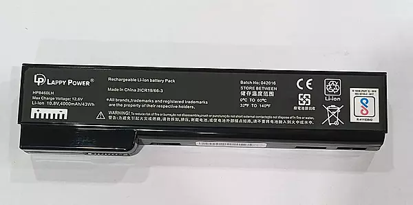 Laptop Compatible Battery for HP 6360b - EliteBook 8460p, 8460w, 8560p, ProBook 6560b, 6460b Models (4000mAh, 6-Cell)
