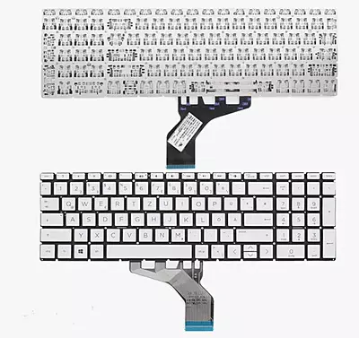 Laptop Keyboard For HP 15DA -0326TU HP 15DA-0327TU (Silver)