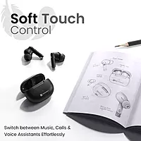 POR 2898 Harmonics Twins 32 TWS Earbuds – Bluetooth 5.4  In-Ear Design  Bass  30H Playtime  Black