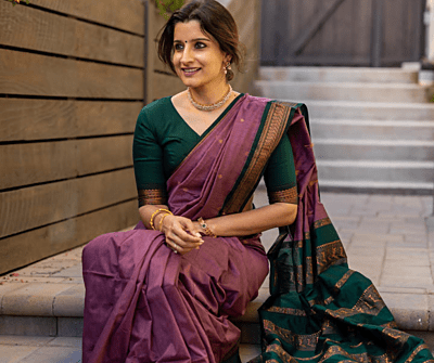 Latha Gadhwal Paithani Cotton