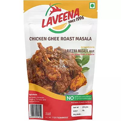 Laveena Chicken Ghee Roast Powder – Authentic Mangalore Spice Mix – 100g