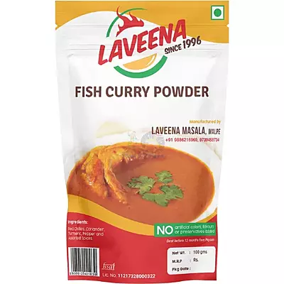 Laveena Fish Curry Powder โ Authentic Mangalore Style Masala โ 100g