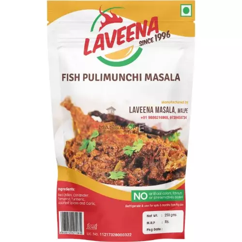 Laveena Fish Pulimunchi Masala – Authentic Mangalorean Spice Mix – 100g