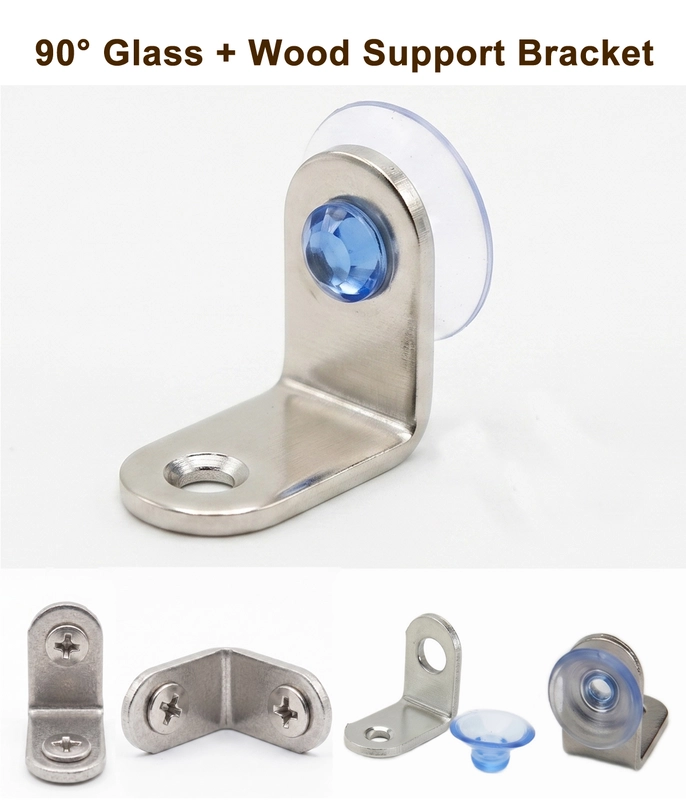 CamelCase Stainless Steel L Shape 90° Right Angle Support Bracket, 2 MM Thickness | Black & Silver
