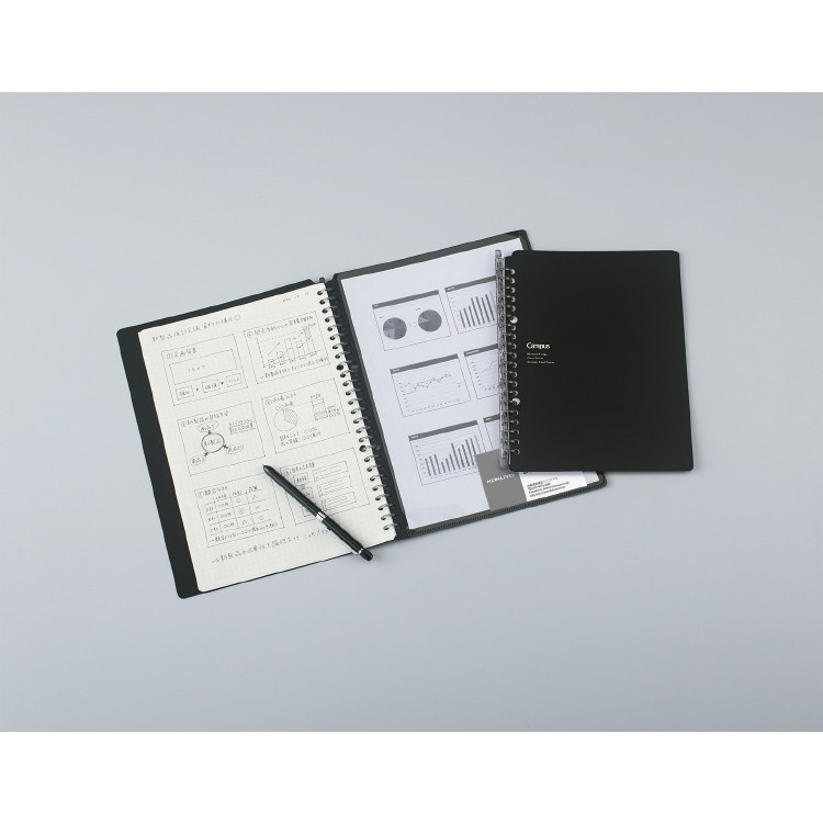 Kokuyo Smart Ring Biz B5 Loose Leaf Binder Black