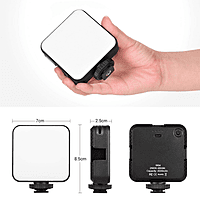 Zigdeal AY83 LED Pocket Video Light – Compact Fill Light | Adjustable Brightness | Portable Design