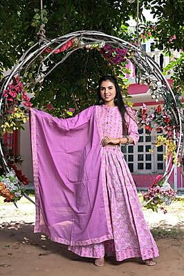 Hand Block Printed Lehenga Catalogue 2-Pink-1