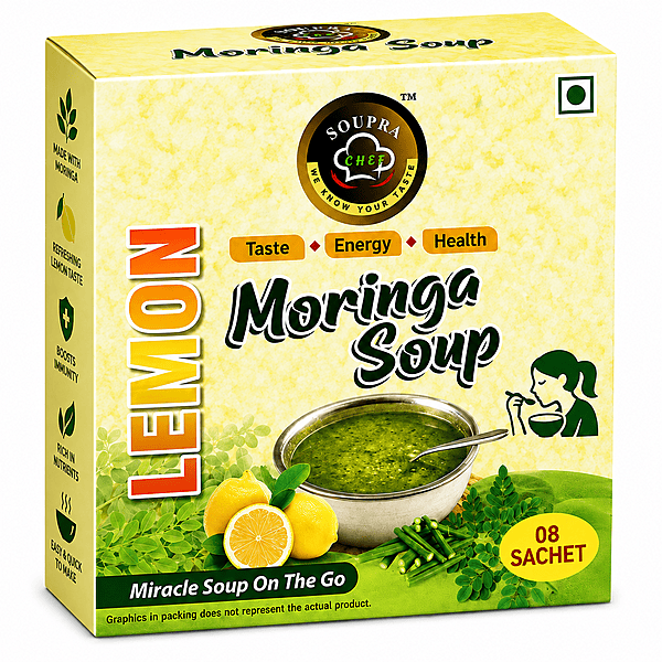 Instant Mix Moringa Soup Powder - Lemon