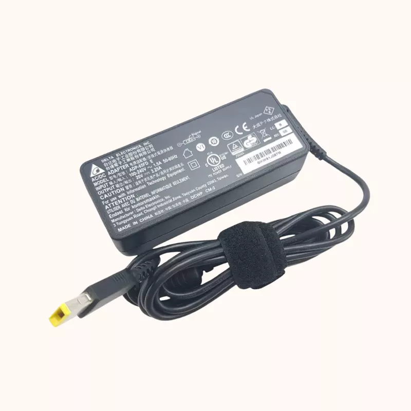 Lenovo USB Slim Tip Rectangular Pin Laptop Adapter 65W (0A36264)