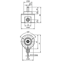Connection details: 2 m grey PVC cable with 8 conductors, Leuze encoder.