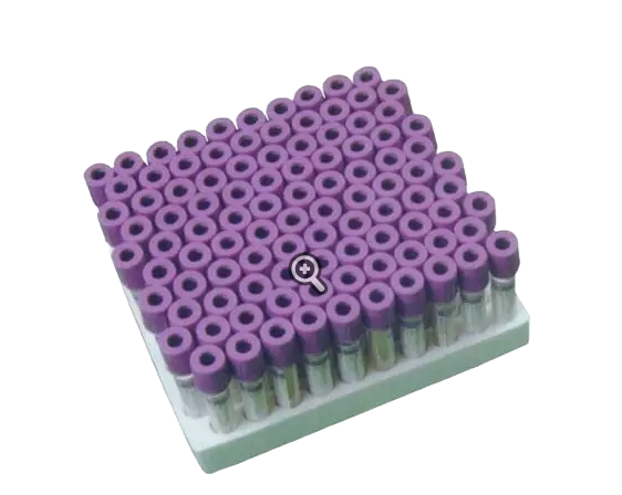 Levram Non Vacuum L Tube - K2 EDTA (Double Cap)