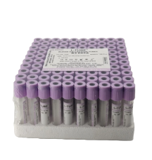 Levram Non Vacuum L Tube  K3 EDTA (Double Cap)