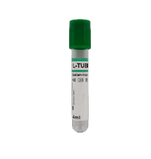 Levram Non Vacuum Blood Collection Tubes - Sodium Heparin (Double Cap)