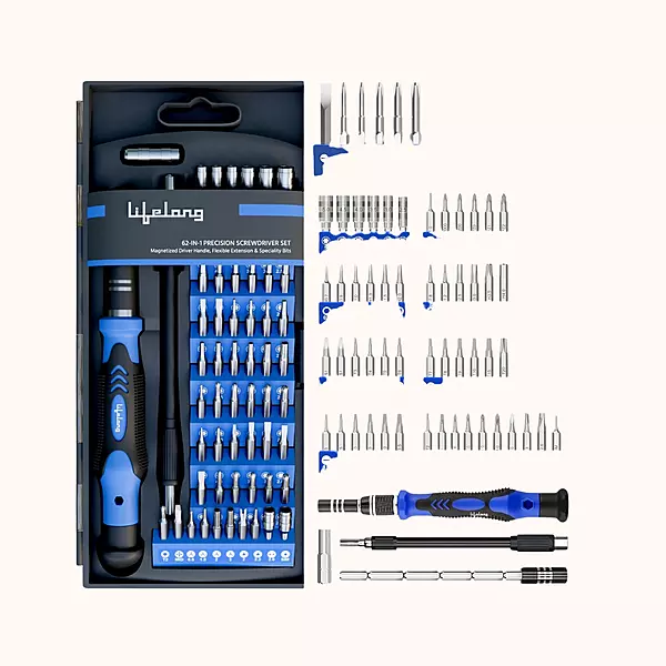 Lifelong 62-in-1 Magnetic Precision Screwdriver Set (LLETK09)