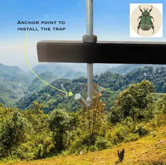 Light trap stand adjustable up to 3 to 6ft height