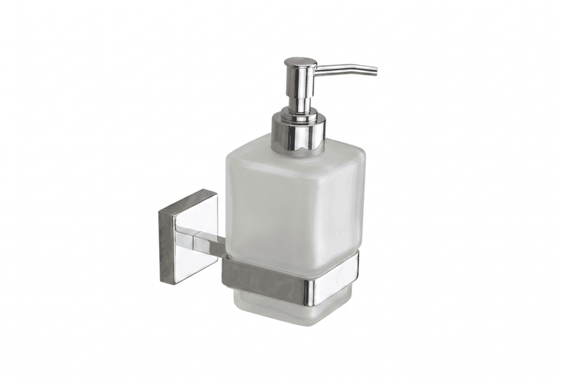 Liquid Soap Dispenser Square Chrome