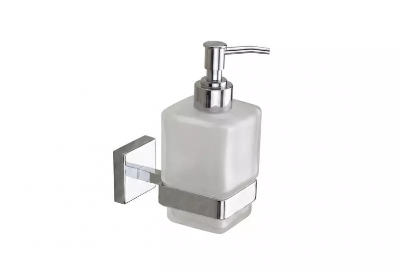 Liquid Soap Dispenser Square Chrome