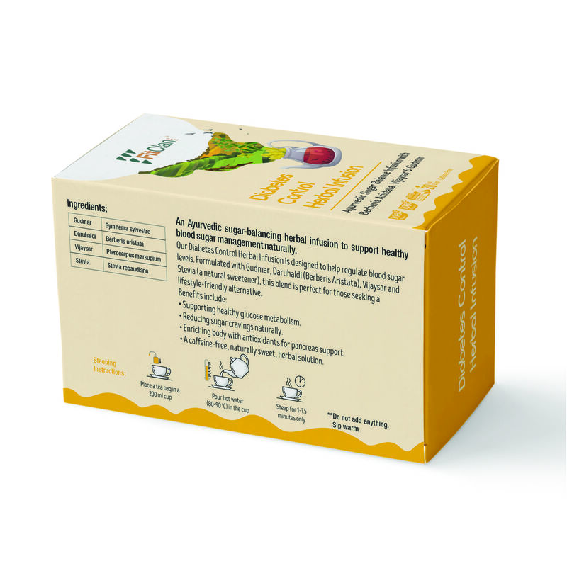 Diabetes Control Herbal Tea | Ayurvedic Sugar Balance Tea with Gudmar & Vijaysar