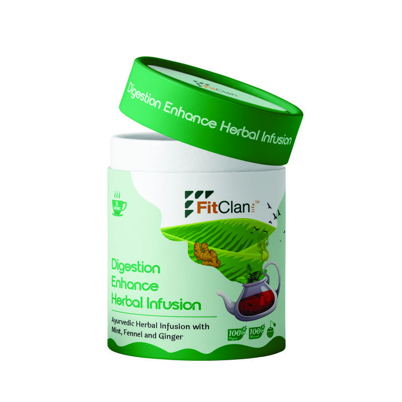 Digestion Enhance Herbal Tea | Ayurvedic Digestive Tea with Fennel, Ginger & Mint