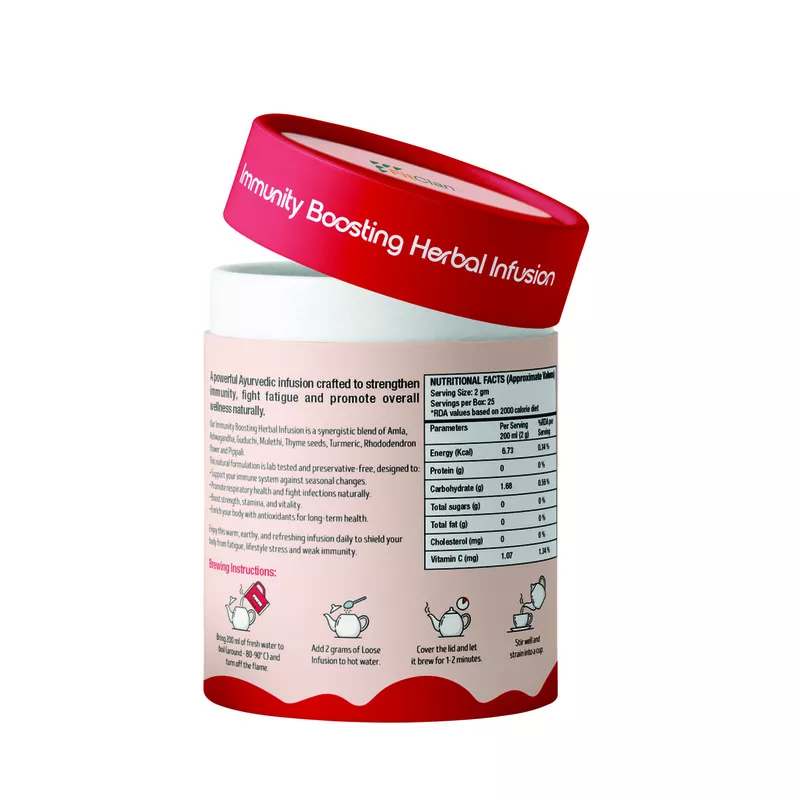 Immunity Boosting Herbal Tea | Ayurvedic Blend with Amla, Ashwagandha & Turmeric